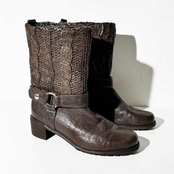 Stuart Weitzman Shoes - Stuart Weitzman Moto Boot Brown size 6